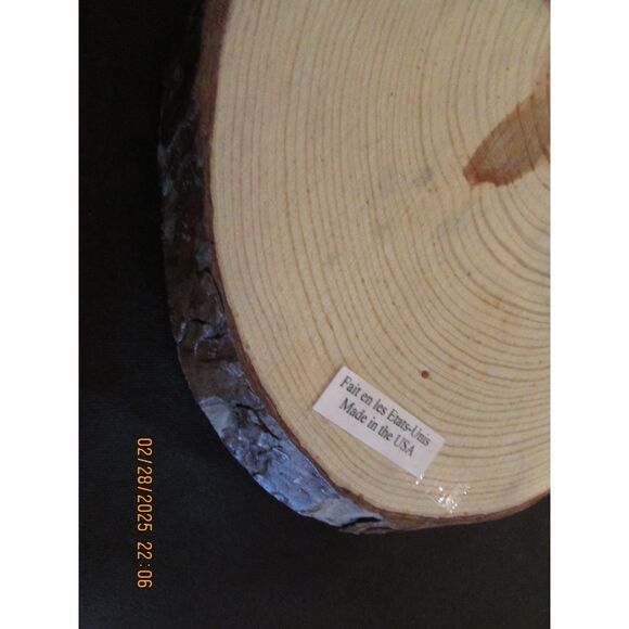 Wood sliced plaque human skull wood art wall picture gothic goth gallery wall - Picture 6 of 9